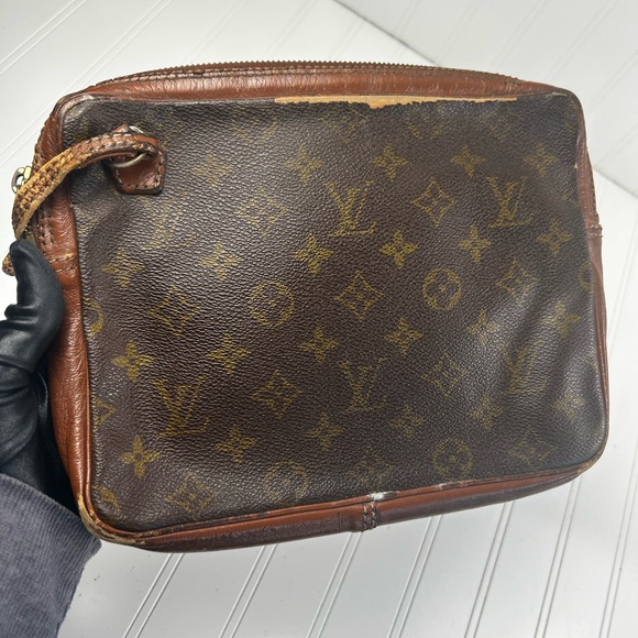 Louis Vuitton Pochette Second 184 Sport Used Brown Monogram Clutch - Picture 5 of 13